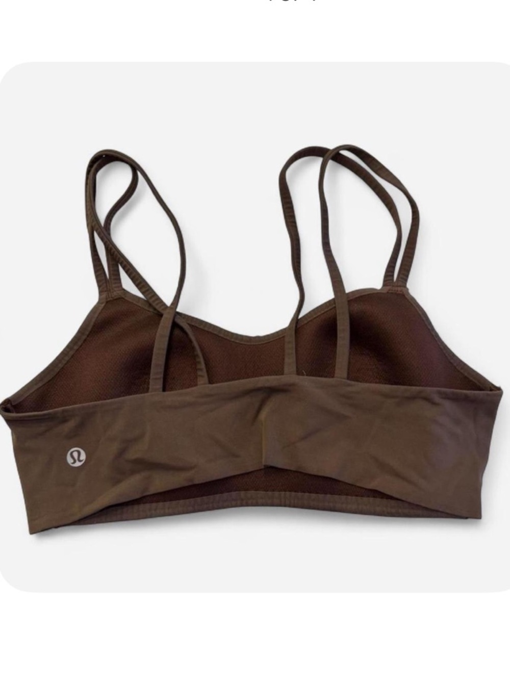 Lululemon Like a Cloud Bra B/C Medium Sequoia Brown Strappy Back S 10 - Picture 4 of 4